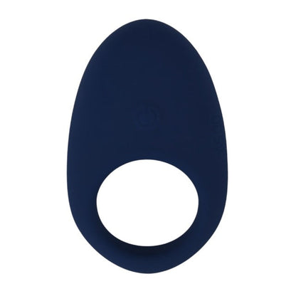 Inel vibrator pentru penis TABOOBOO Between You and Me, din silicon cu striații, rezistent la apă, albastru