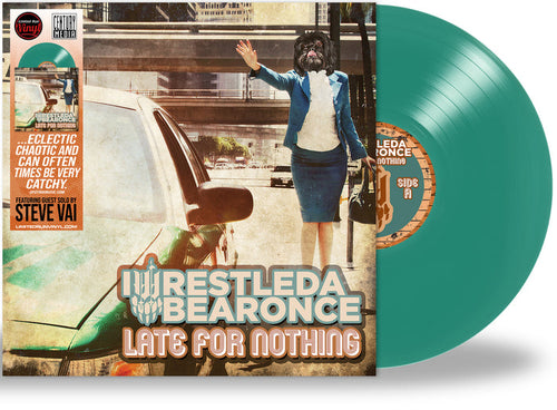 IWRESTLEDABEARONCE - LATE FOR NOTHING (*NEW-TEAL VINYL, 2023, Brutal Planet) *Amazing Brutal Metal Deathcore