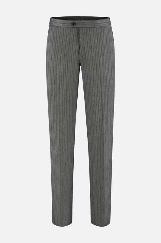 Jacquet broek pv, stijlvolle grijze pantalon met fijne steken en een moderne snit.