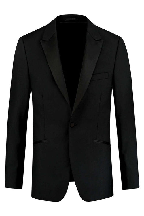 Smoking compleet: elegante zwarte blazer voor formele evenementen, past perfect in ensemble.
