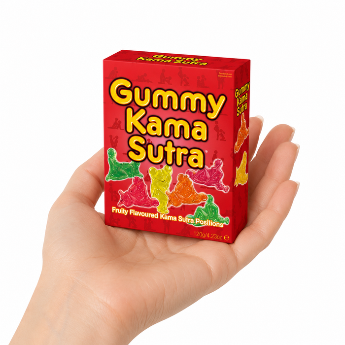 Jeleuri SPENCER & FLEETWOOD Gummy Kama Sutra, în formă de poziții sexuale, aromă de fructe asortate, 12 bucăți