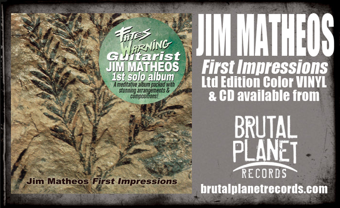 Jim Matheos - First Impressions (Green Vinyl, 2025, Brutal Planet) Fates Warning *Bumped & Bruised