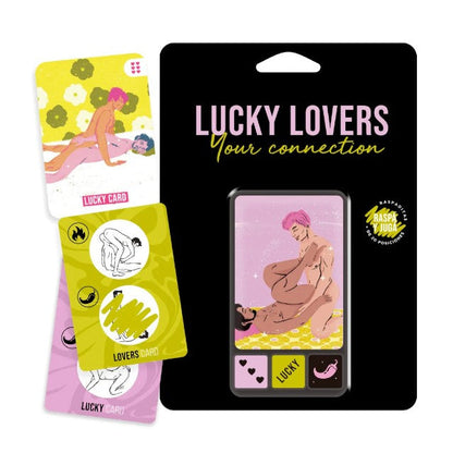 Joc erotic pentru cupluri SEXITIVE Lucky Lovers Your Connection, include 3 zaruri și 13 cartonașe răzuibile (LGBTQ)