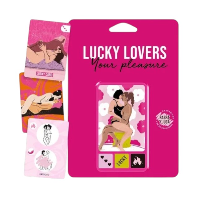 Joc erotic pentru cupluri SEXITIVE Lucky Lovers Your Pleasure, include 3 zaruri și 13 cartonașe răzuibile (LGBTQ)