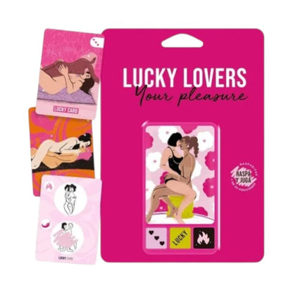 Joc erotic pentru cupluri SEXITIVE Lucky Lovers Your Pleasure, include 3 zaruri și 13 cartonașe răzuibile (LGBTQ)