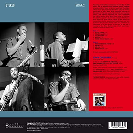 John Coltrane ‎– Giant Steps (180-Gram Gatefold Vinyl With Bonus Tracks) Brilliant classic Jazz