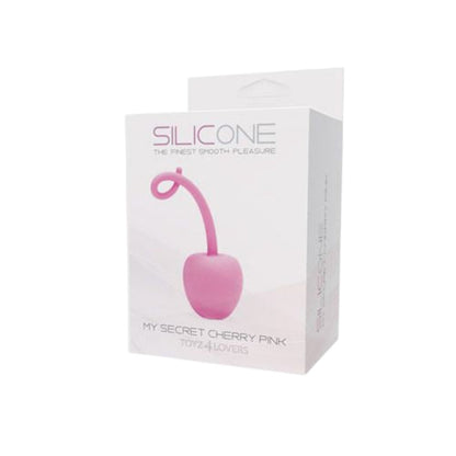 Jucărie erotică TOYZ4LOVERS My Secret Cherry Pink, în formă de cireașă, utilizare vaginală sau anală, din silicon, roz