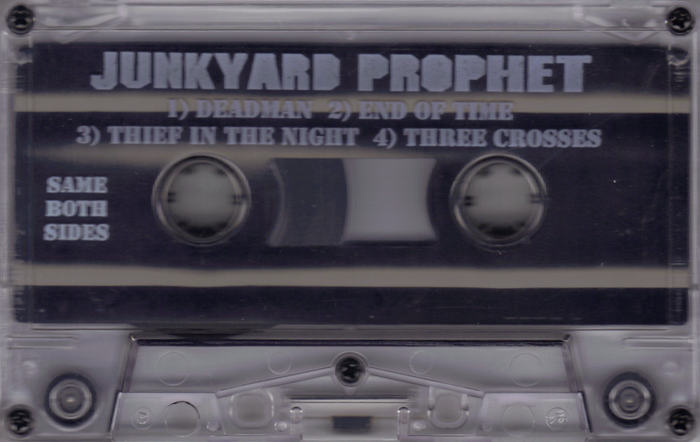 JUNKYARD PROPHET-IN YOUR FACE 1995-ish Christian Metal DEMO TAPE