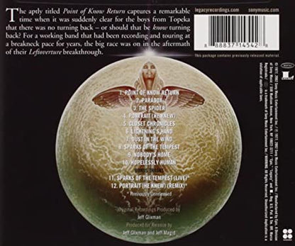 Kansas ‎– Point Of Know Return + Download (*NEW-VINYL, Legacy Remaster) Kerry Livgren of AD "Dust in the Wind"