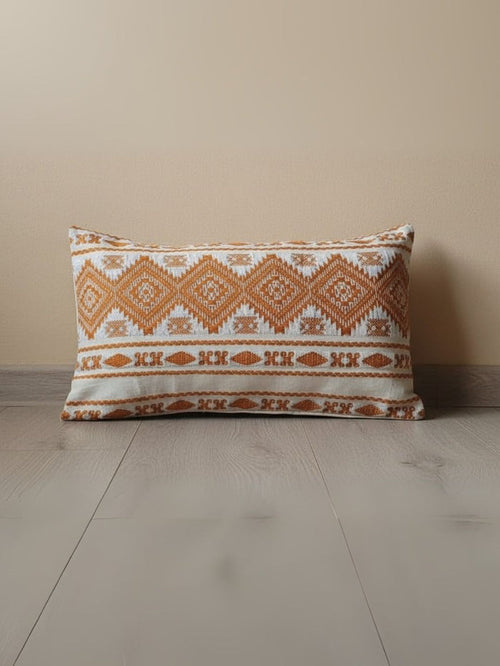 Indiehaat | Pure Cotton Jaquard Pillow Cover Beige
