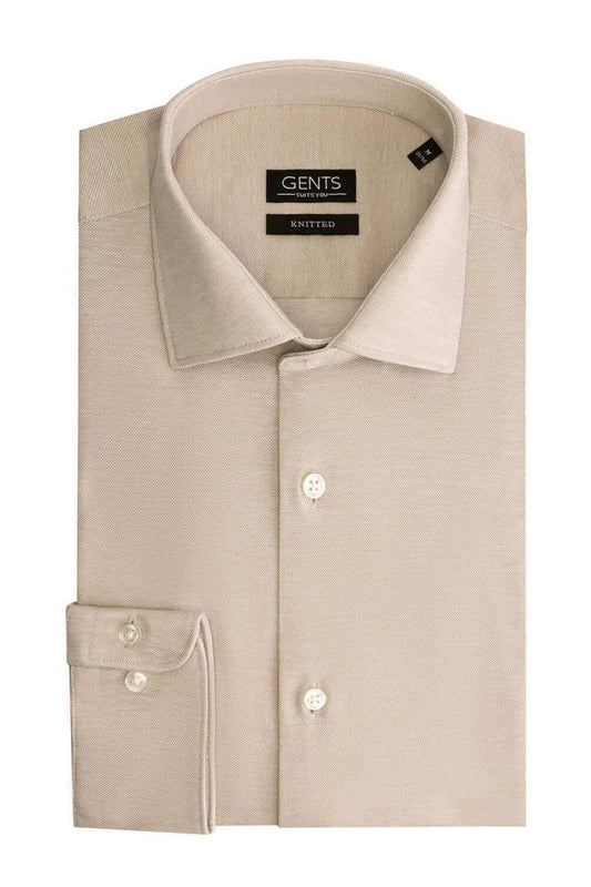 GENTS knit pique beige