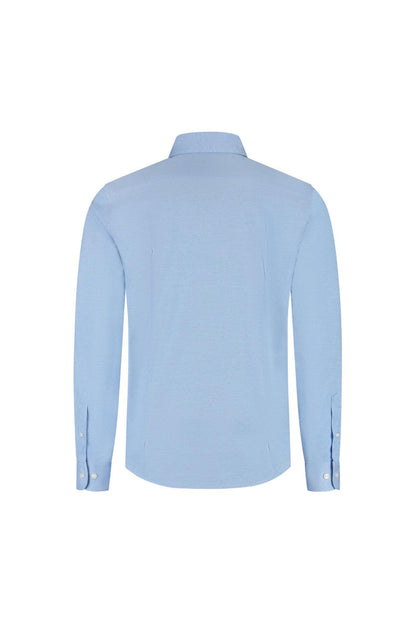 GENTS knit pique lichtblauw