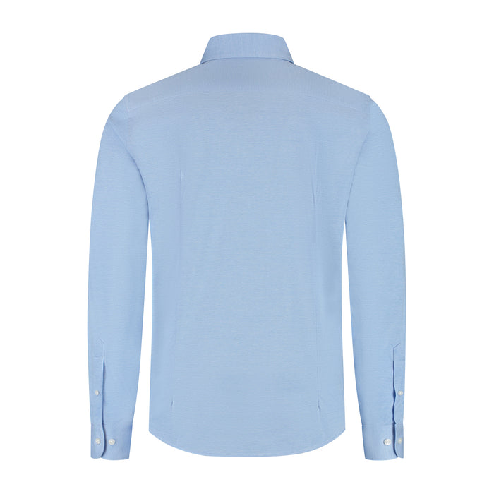 Knit pique lichtblauw