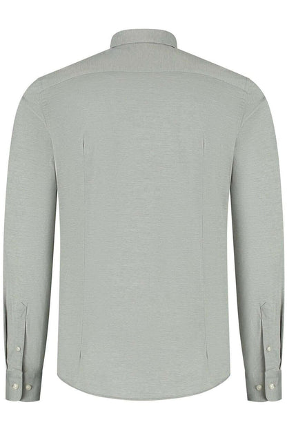 Overhemd knit pique lichtgroen