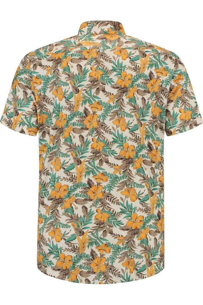 Korte mouw hawaii bloem