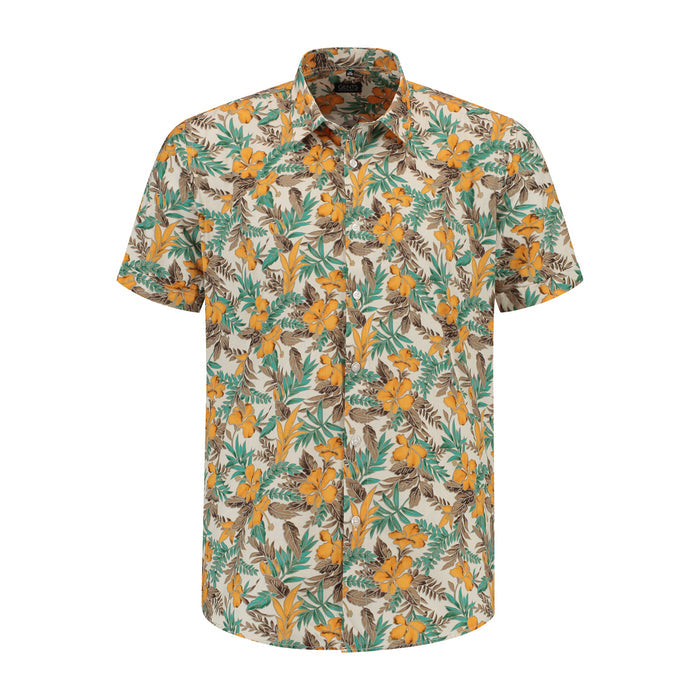 Korte mouw hawaii bloem