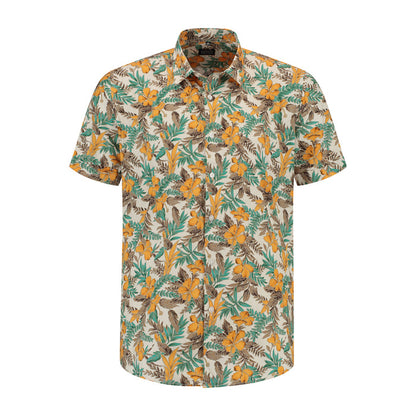 Korte mouw hawaii bloem