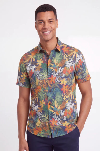 Korte mouw junglebloem