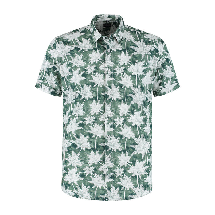 Korte mouw palmprint groen