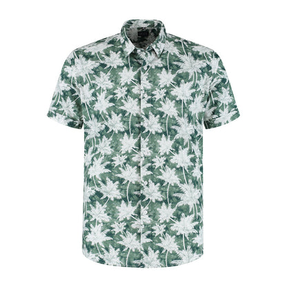 Korte mouw palmprint groen