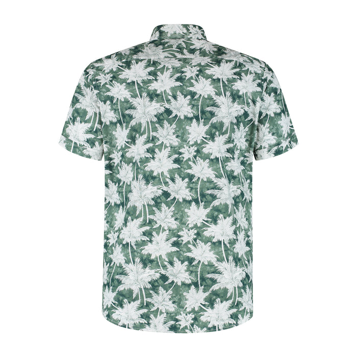 Korte mouw palmprint groen