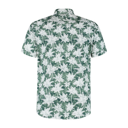 Korte mouw palmprint groen