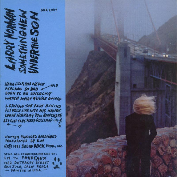 LARRY NORMAN - SOMETHING NEW UNDER THE SON (*Used Vinyl, 1981, Solid Rock)