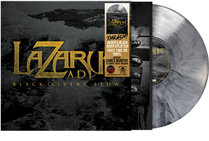 Lazarus A.D. - Black River Flows (Silver & Black River Splatter Vinyl) (2024 Backbreaker Records)
