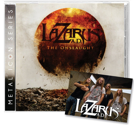 LAZARUS A.D. - THE ONSLAUGHT + Ltd Card (*CD, 2023, Brutal Planet) elite Thrash