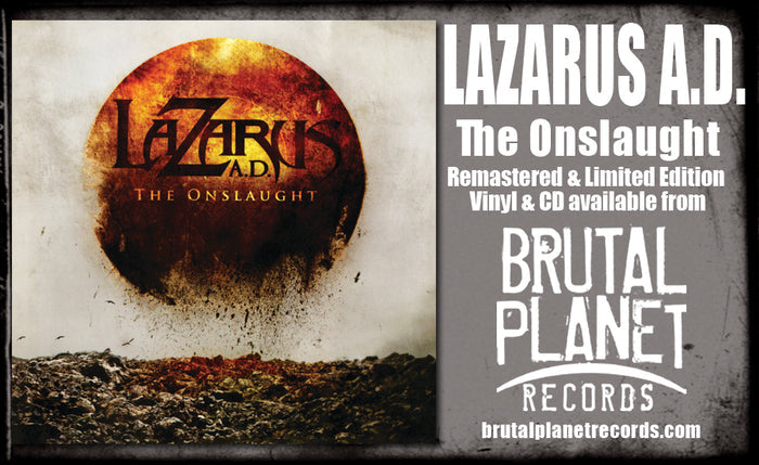 LAZARUS A.D. - THE ONSLAUGHT + Ltd Card (*CD, 2023, Brutal Planet) elite Thrash