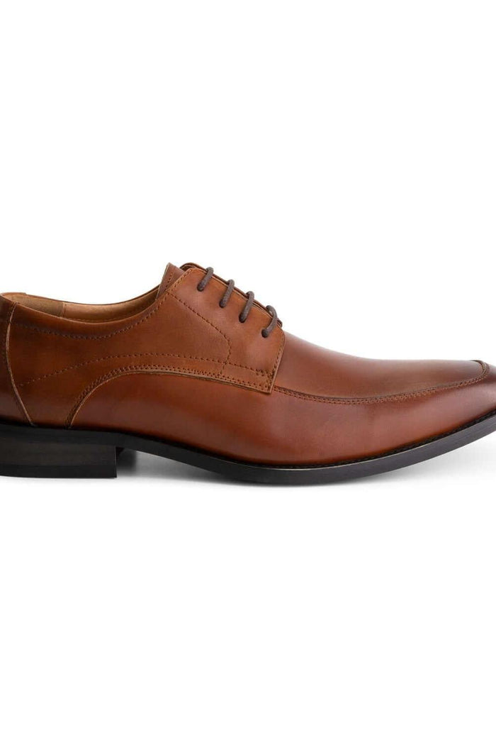 Elegante Leder classic Zwart derby schoenen met vaste binnenzool en houtlookhak.