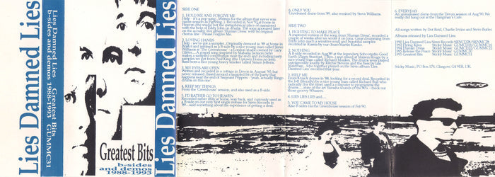 LIES DAMNED LIES - GREATEST BITS: B-SIDES AND DEMOS 88-93 (*Demo Tape)