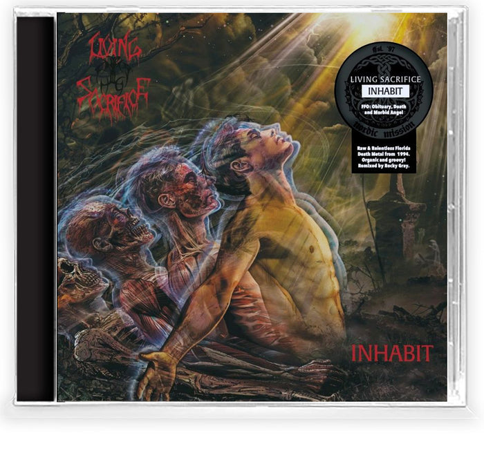 Living Sacrifice - Inhabit (CD, 2025, Nordic Mission) Import, Remixed Death Metal!