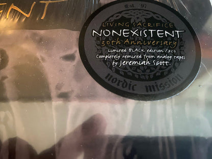 LIVING SACRIFICE - NONEXISTENT (*NEW-Black Vinyl, 2023, Nordic Mission) Remixed & Remastered!