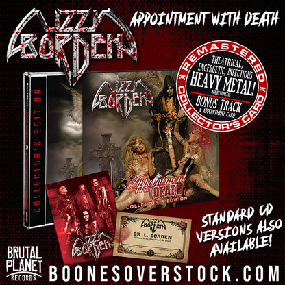 Lizzy Borden - Appointment With Death + 1 (Deluxe Collector's CD, 2025) Only 500 pressed