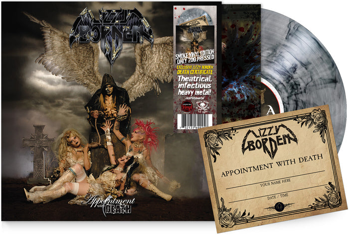 Lizzy Borden - Appointment With Death (Webstore Exclusive Smoke Vinyl) Only 175 w Death Certificate