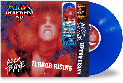 Lizzy Borden - Give 'Em the Axe & Terror Rising (*Blue Vinyl, 2025, Brutal Planet) *BUMPED & BRUISED