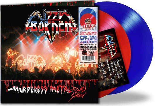 Lizzy Borden - The Murderess Metal Road Show: 40th Anniversary (2-LP Red & Blue Vinyl, 2026) Webstore Excl. w Set List-Ltd 200 copies