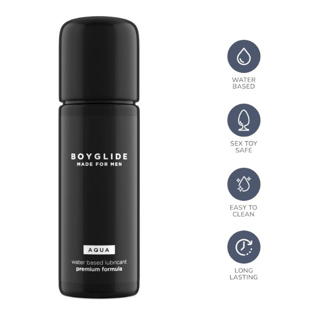 Lubrifiant anal BOYGLIDE Made for Men - Aqua, pe bază de apă, compatibil cu prezervative, 30 ml