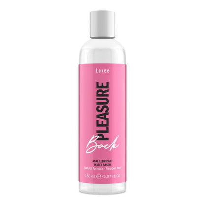 Lubrifiant anal LOVEE Back Pleasure, pe bază de apă, formulă naturală, fără parabeni, compatibil cu prezervative, 150 ml