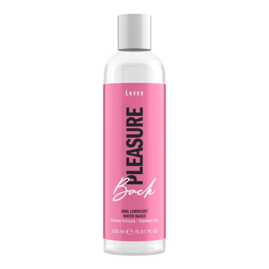 Lubrifiant anal LOVEE Back Pleasure, pe bază de apă, formulă naturală, fără parabeni, compatibil cu prezervative, 150 ml