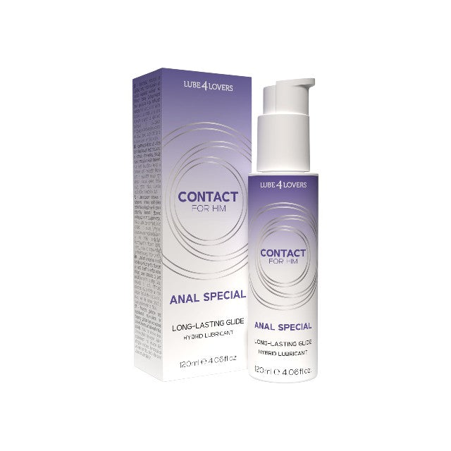 Lubrifiant anal LUBE4LOVERS Anal Special, formulă hibridă, lubrifiere de lungă durată, textură mătăsoasă, 120 ml