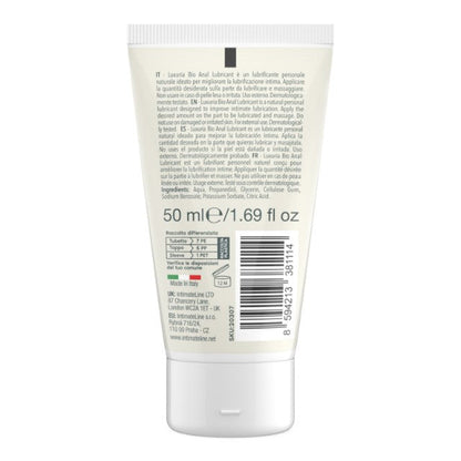 Lubrifiant anal LUXURIA Bio Anal Lubricant, formulă naturală pe bază de apă, cu efect de lungă durată, 50 ml (roz)