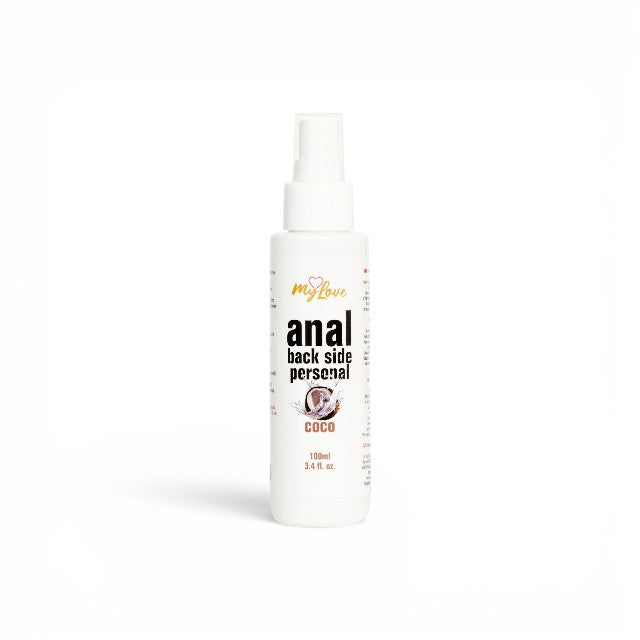 Lubrifiant anal MYLOVE Anal Back Side Personal, pe bază de apă, textură groasă și mătăsoasă, cu miros de cocos, 100 ml