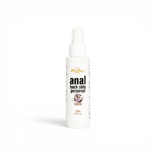 Lubrifiant anal MYLOVE Anal Back Side Personal, pe bază de apă, textură groasă și mătăsoasă, cu miros de cocos, 100 ml