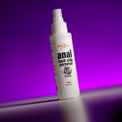 Lubrifiant anal MYLOVE Anal Back Side Personal, pe bază de apă, textură groasă și mătăsoasă, cu miros de cocos, 100 ml