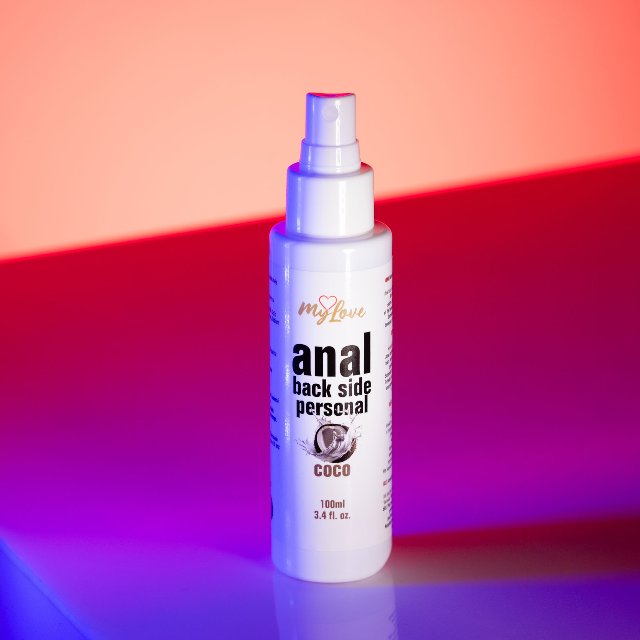 Lubrifiant anal MYLOVE Anal Back Side Personal, pe bază de apă, textură groasă și mătăsoasă, cu miros de cocos, 100 ml