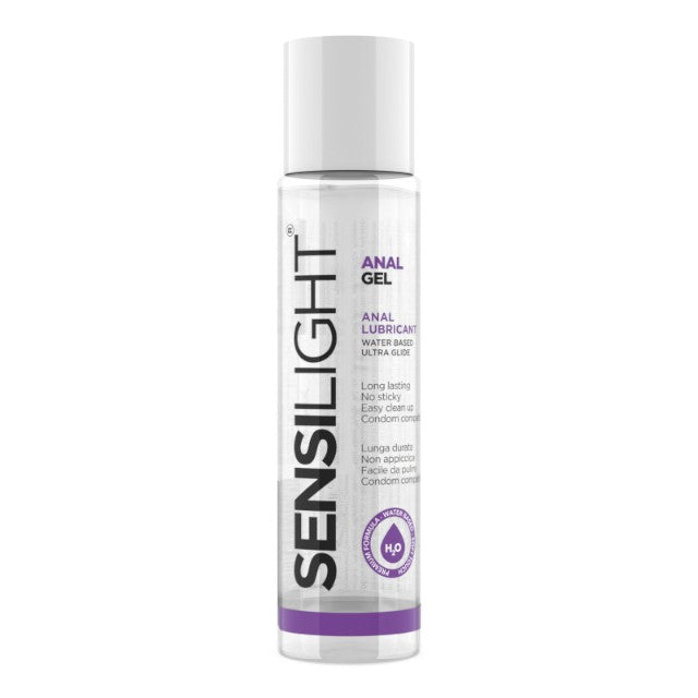 Lubrifiant anal SENSILIGHT Anal Gel, pe bază de apă, cu efect de lungă durată, compatibil cu prezervative, 60 ml