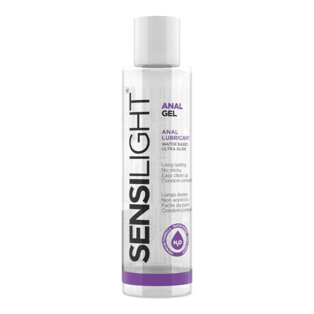 Lubrifiant anal SENSILIGHT Anal Gel, pe bază de apă, cu efect de lungă durată, compatibil cu prezervative, 150 ml