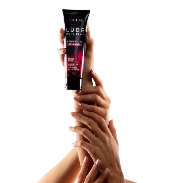Lubrifiant anal SEXITIVE Lube Premium Relaxing, pe bază de apă, cu jojoba și mușețel, efect relaxant și calmant, 130 ml